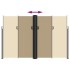 Toldo lateral retráctil beige 220x600
