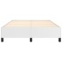 Estructura de cama de cuero sintético blanco 140x190