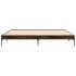 Estructura cama madera ingeniería metal roble ahumado