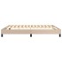 Estructura de cama de cuero sintético capuchino 160x200