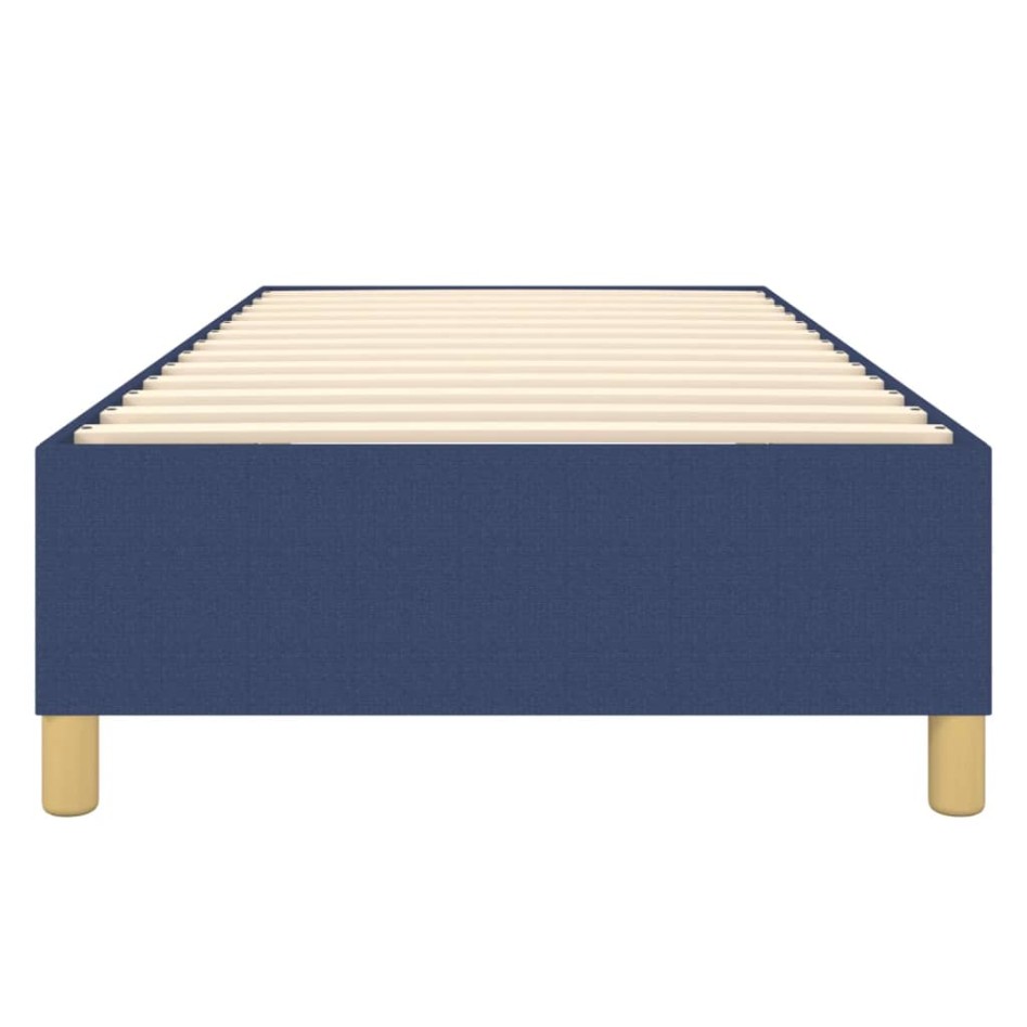 Estructura de cama de tela azul 90x190