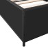 Estructura de cama madera ingeniería y metal negro 100x200
