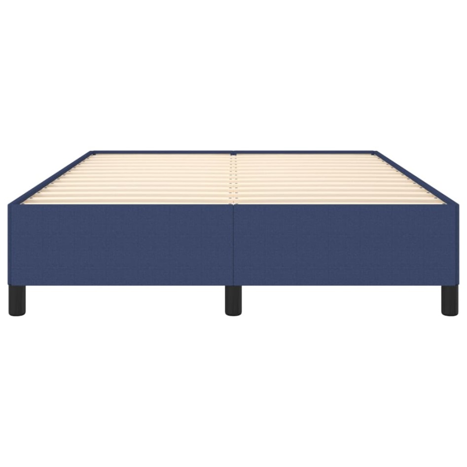 Estructura de cama de tela gris taupe azul 140x200