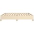 Estructura de cama de tela color crema 200x200