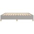 Estructura de cama gris claro tela 200x200