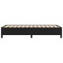 Estructura de cama de cuero sintético negro 90x200