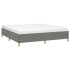 Estructura de cama tela gris oscuro 180x200