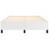 Estructura de cama de cuero sintético blanco 140x200