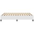 Estructura de cama de cuero sintético blanco 140x200