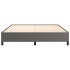 Estructura de cama de cuero sintético gris 200x200