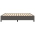 Estructura de cama de cuero sintético gris 200x200