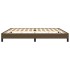 Estructura de cama tela marrón oscuro 200x200