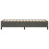 Estructura de cama de terciopelo gris oscuro 90x200
