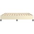 Estructura de cama de cuero sintético color crema 200x200
