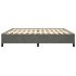 Estructura de cama de terciopelo gris oscuro 180x200
