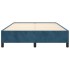 Estructura de cama de terciopelo azul 140x190