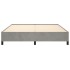 Estructura de cama de terciopelo gris claro 180x200