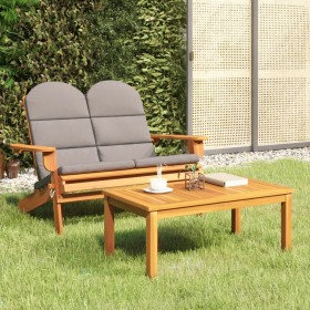 Juego de muebles de jardín Adirondack 2 piezas madera