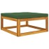 Set de muebles para jardín 3 piezas con cojines madera