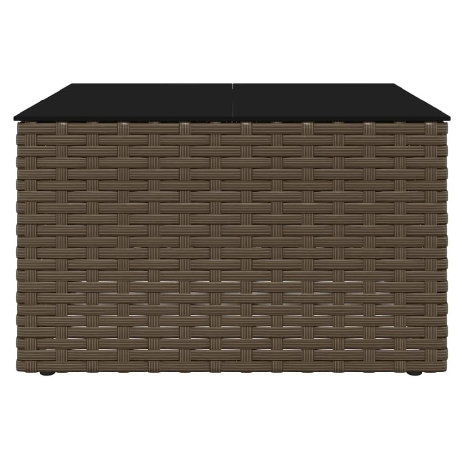 Set muebles de jardín 2 piezas y cojines ratán sintético