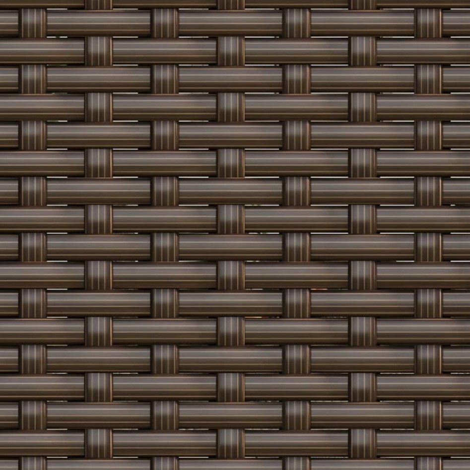 Set muebles de jardín 2 piezas y cojines ratán sintético