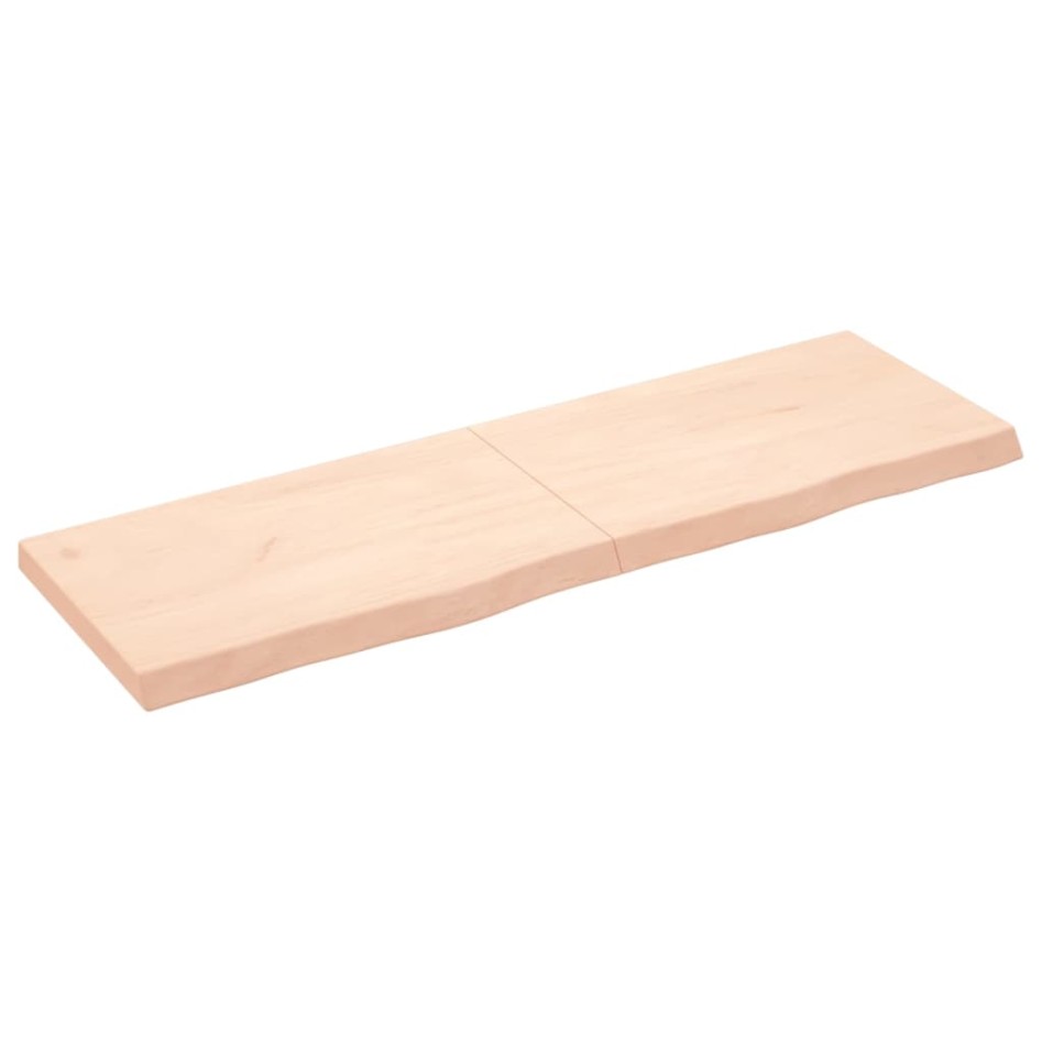 Estante de pared madera maciza roble sin tratar 160x50x(2-6)
