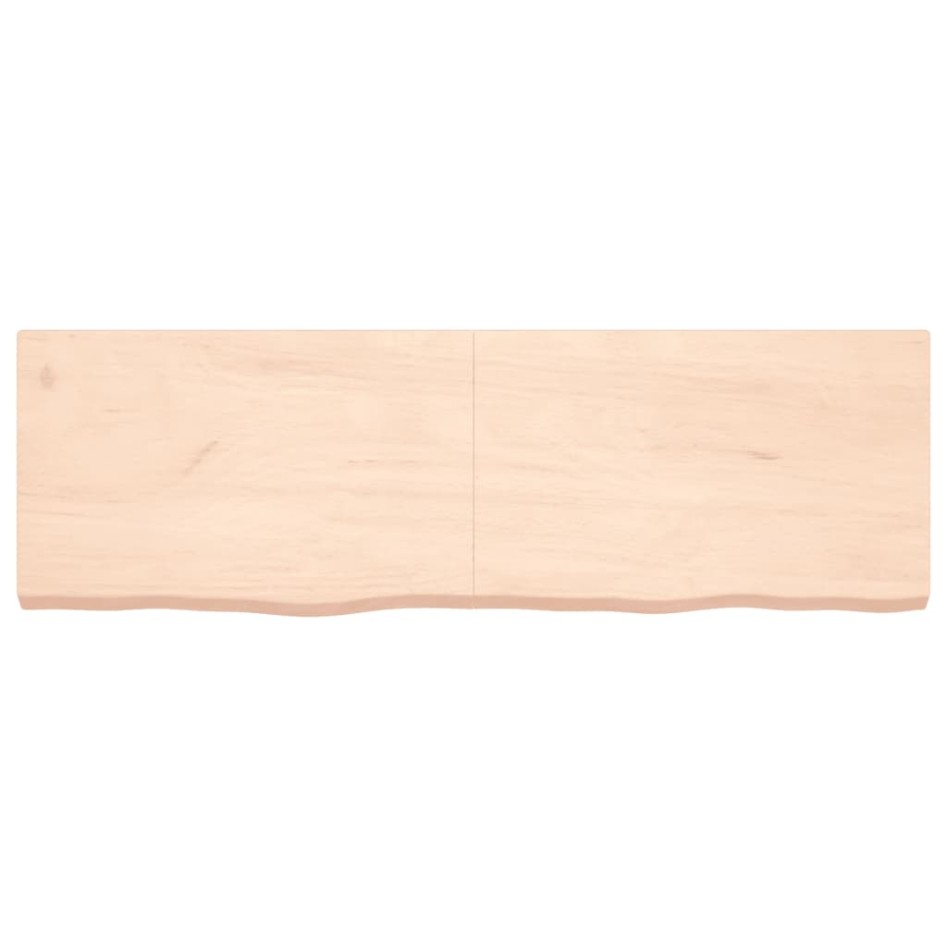 Estante de pared madera maciza roble sin tratar 160x50x(2-6)