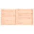 Estante de pared madera maciza roble sin tratar 120x60x(2-6)