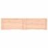 Estante de pared madera maciza roble sin tratar 220x50x(2-6)