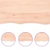 Estante de pared madera maciza roble sin tratar 180x60x(2-6)