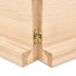Estante de pared madera maciza roble sin tratar 180x60x(2-6)