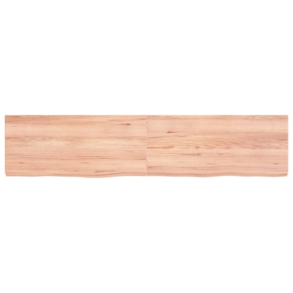 Estante pared madera roble tratada marrón claro 180x40x(2-6)