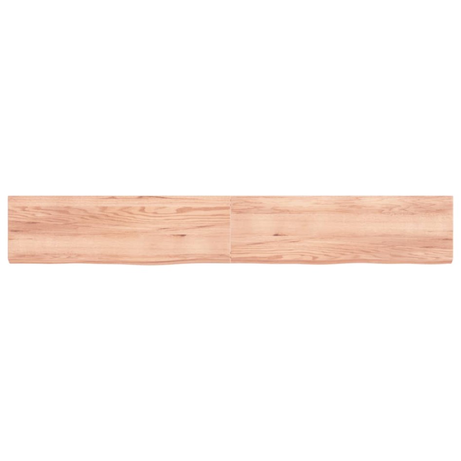 Estante pared madera roble tratada marrón claro 200x30x(2-6)