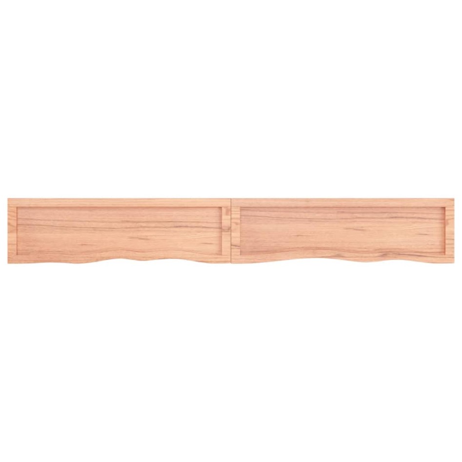 Estante pared madera roble tratada marrón claro 200x30x(2-6)