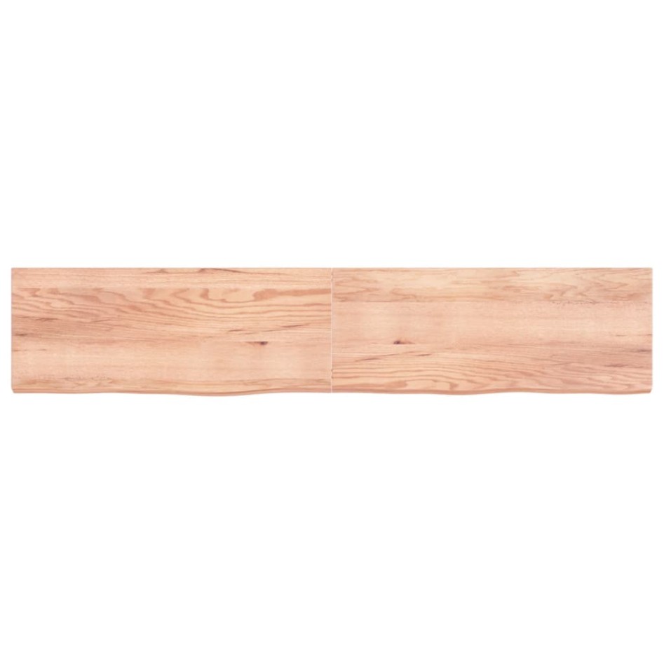 Estante pared madera roble tratada marrón claro 200x40x(2-6)
