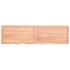 Estante pared madera roble tratada marrón claro 220x60x(2-4)