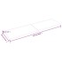 Estante pared madera roble tratada marrón claro 220x60x(2-4)