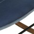 Mecedora de lona patchwork azul