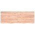 Encimera baño madera maciza tratada marrón claro