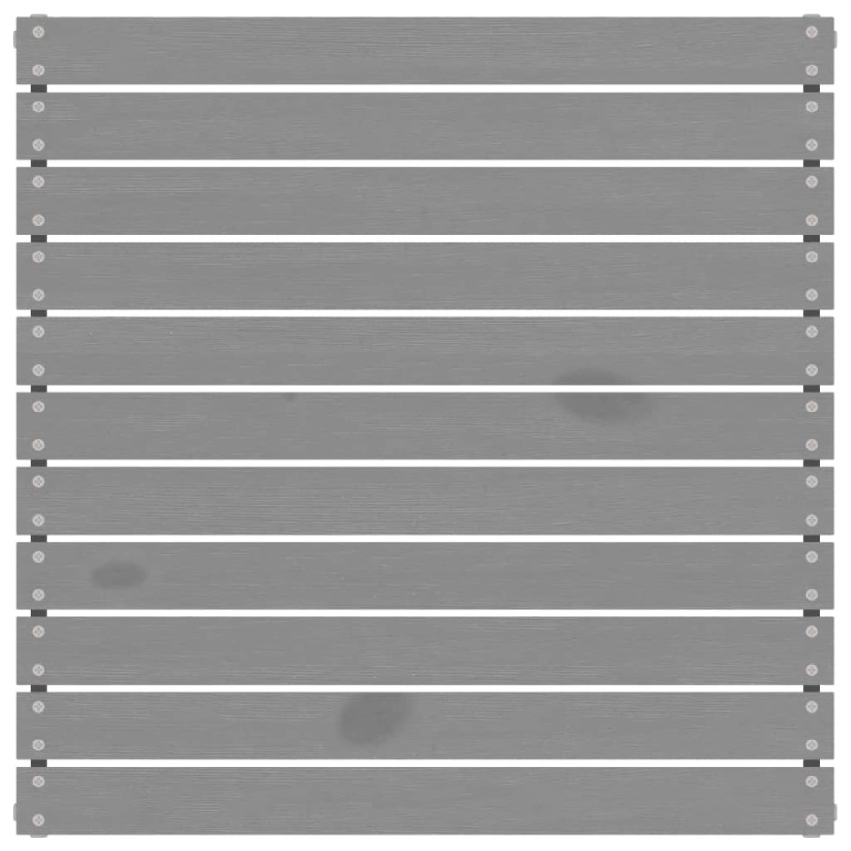 Juego muebles de jardín 3 pzas cojines gris madera pino