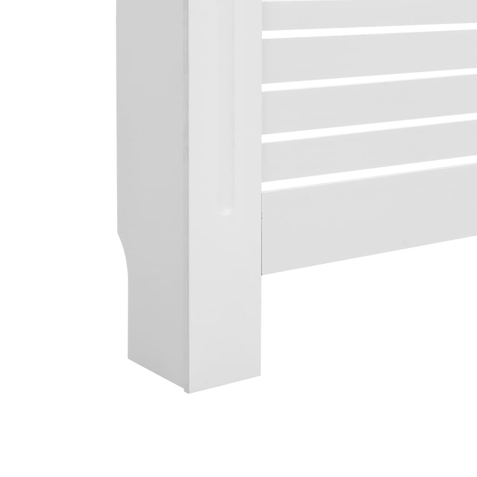 Cubiertas para radiador 2 unidades MDF blanco 172x19x81,5