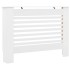 Cubiertas para radiador 2 unidades MDF blanco 112x19x81,5