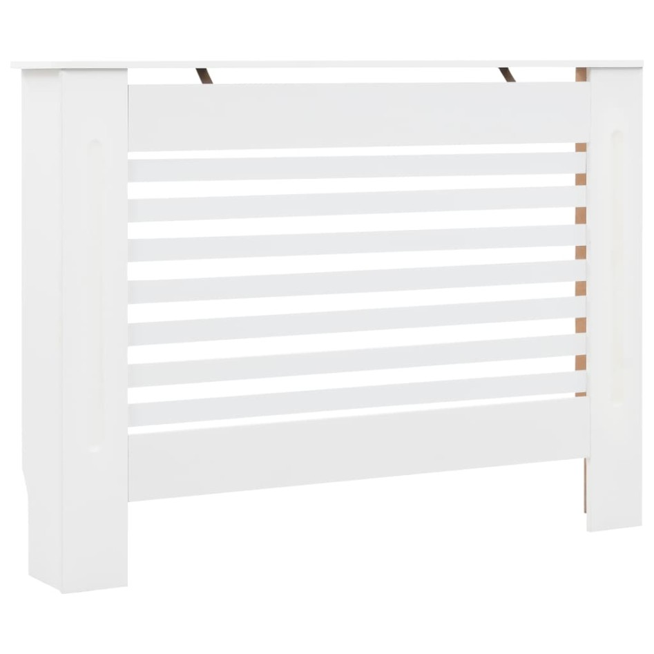 Cubiertas para radiador 2 unidades MDF blanco 112x19x81,5