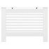 Cubiertas para radiador 2 unidades MDF blanco 112x19x81,5