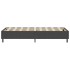 Cama box spring tela gris oscuro 90x200