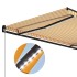 Toldo manual retráctil con LED amarillo y blanco 300x250