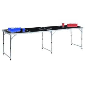 Mesa de beer pong plegable con tazas y bolas de 240