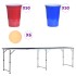 Mesa de beer pong plegable con tazas y bolas de 240