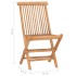 Set comedor de jardín plegable 3 piezas madera de teca