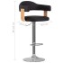 Taburetes de cocina 2 uds cuero sintético madera curvada
